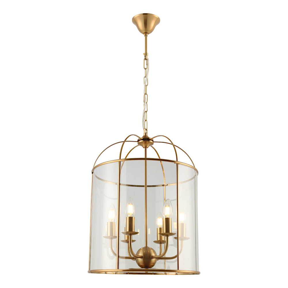 CLOVELLY Ceiling Lantern 6 Lights Gold - CLOV6PGLD