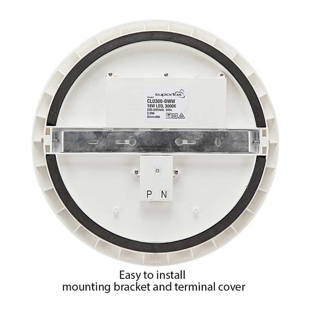 Buy Oysters With Sensors Australia Slimline Oyster With Sensor W250mm Cool White 4000K - CLU250-SCW