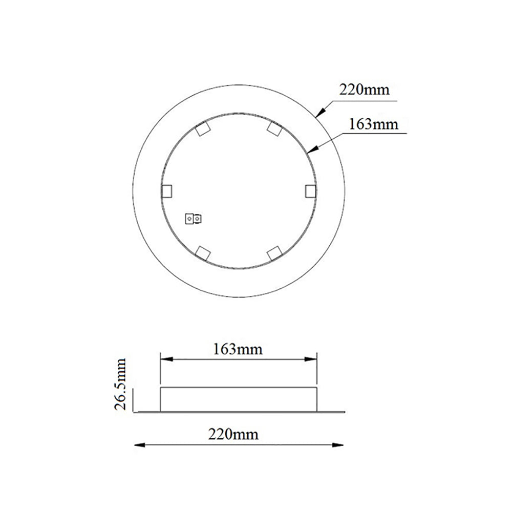 Buy Ceiling Canopies Australia Cluster Pendant Canopy Round White Max 6 Lights - CLUSTER1