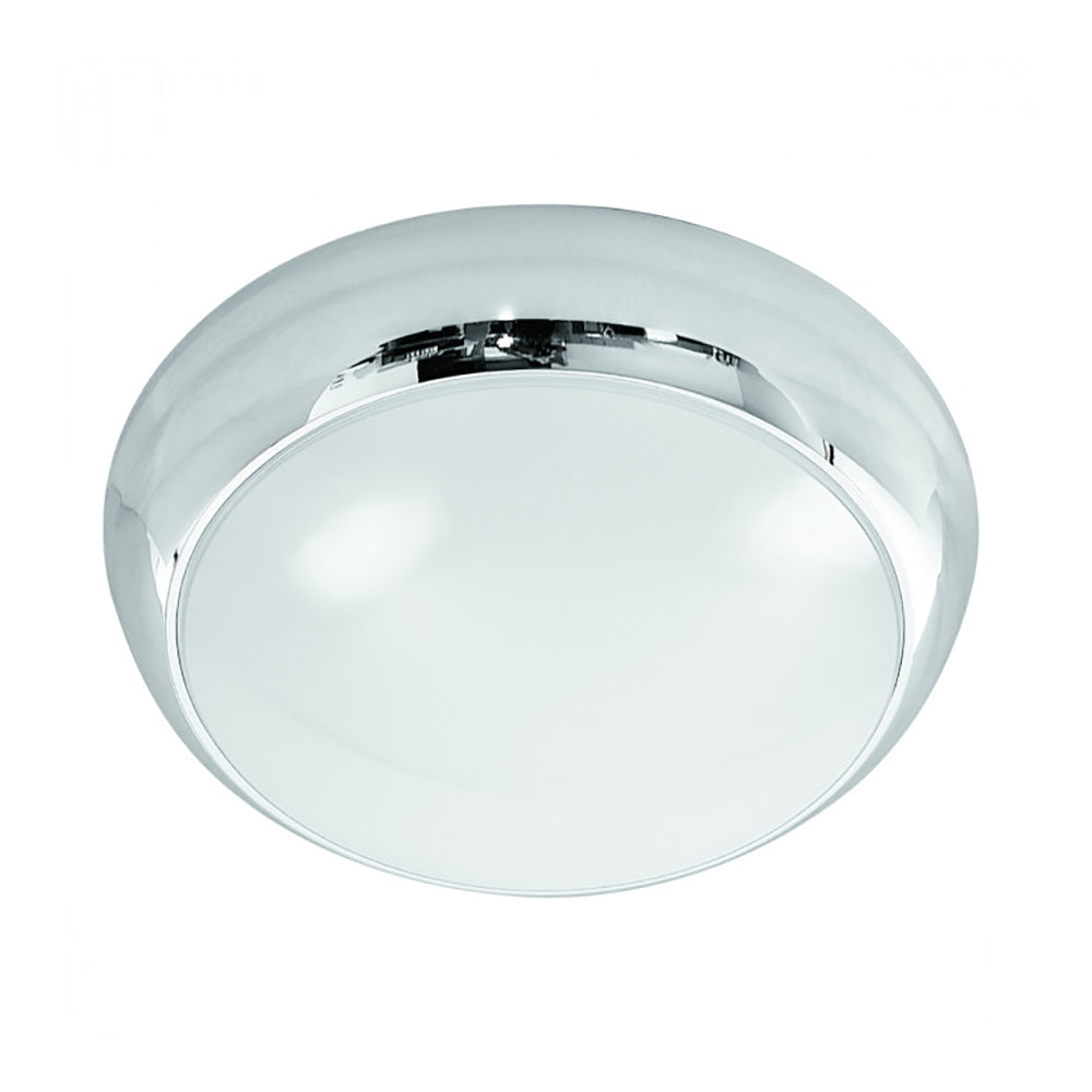 LED Oyster Light 16W Chrome Polycarbonate 3500K - CLY326-CH