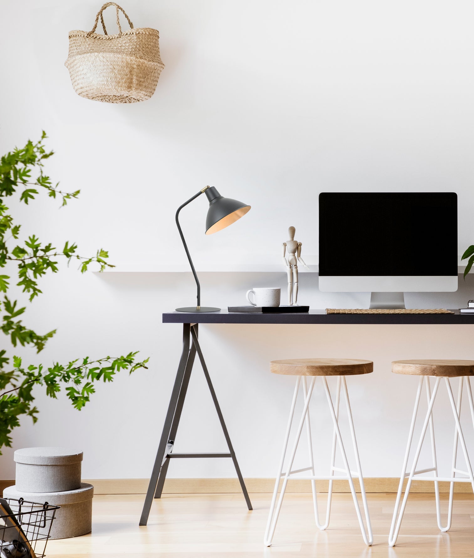 Collo Table Lamp Matte Black Base With Matte Black Shade - COLLO-T1