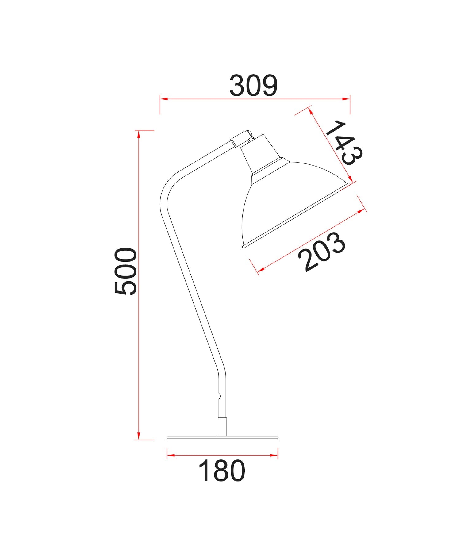 Collo Table Lamp Matte Black Base With Matte Black Shade - COLLO-T1