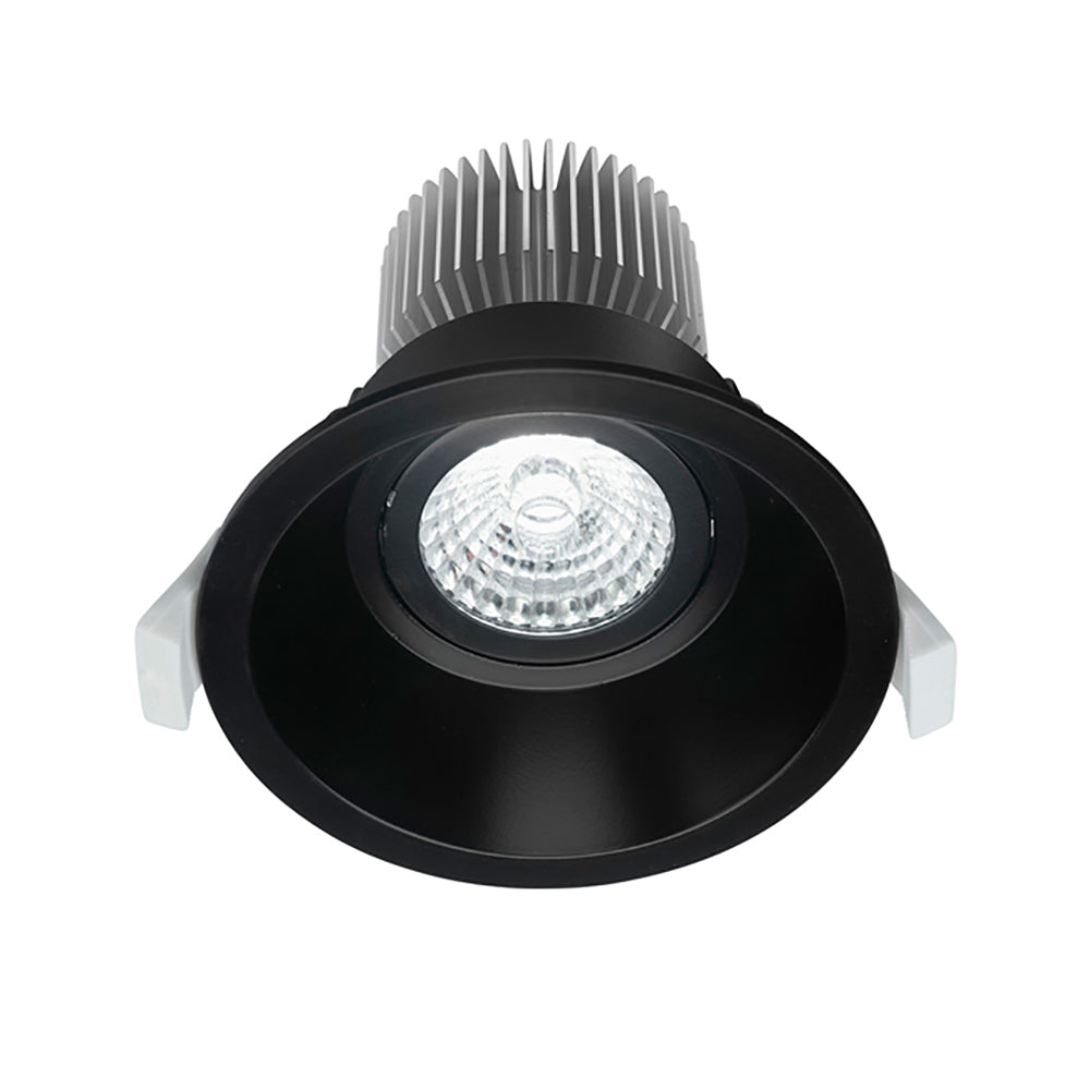 Buy Recessed Downlights Australia Comet Centre Tilt Recessed Low Glare LED Downlight Dimmable Black 10W TRI - COMET01