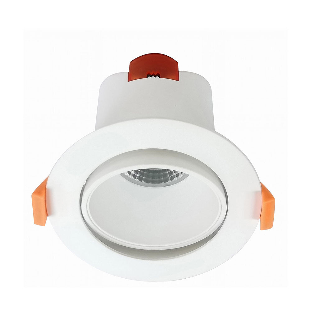 Buy Recessed LED Downlights Australia Comet Round Recessed LED Downlight 9W White Aluminium 3 CCT - COMET08