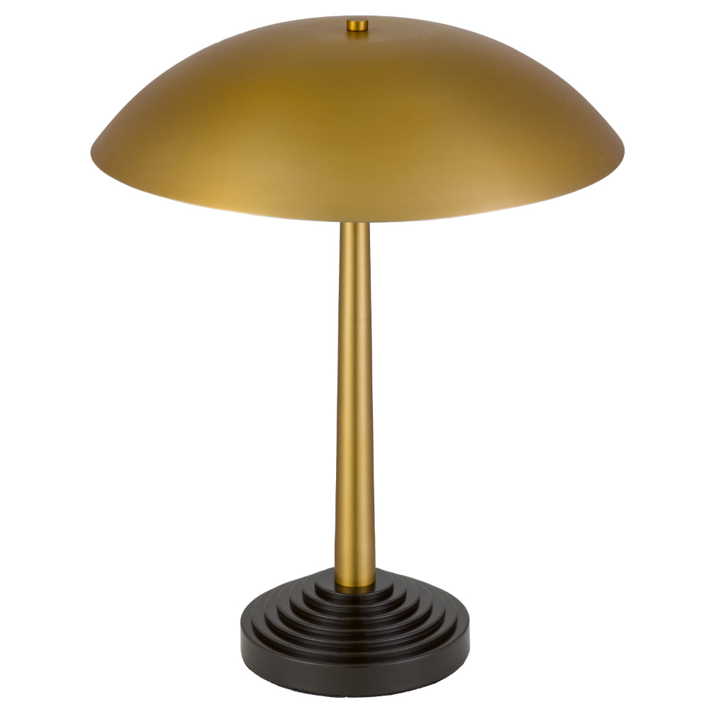 Corvus Table Lamp Antique Brass & Dark Coffee - CORVUS TL-AB