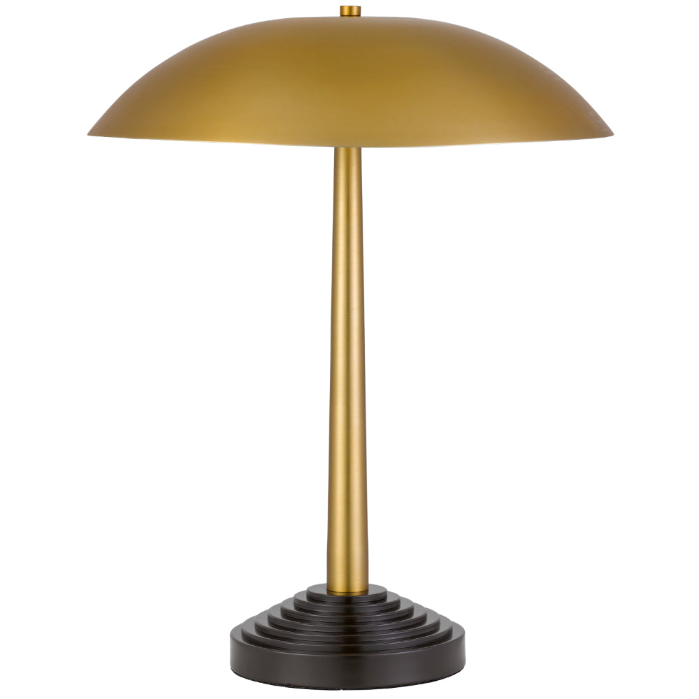 Corvus Table Lamp Antique Brass & Dark Coffee - CORVUS TL-AB