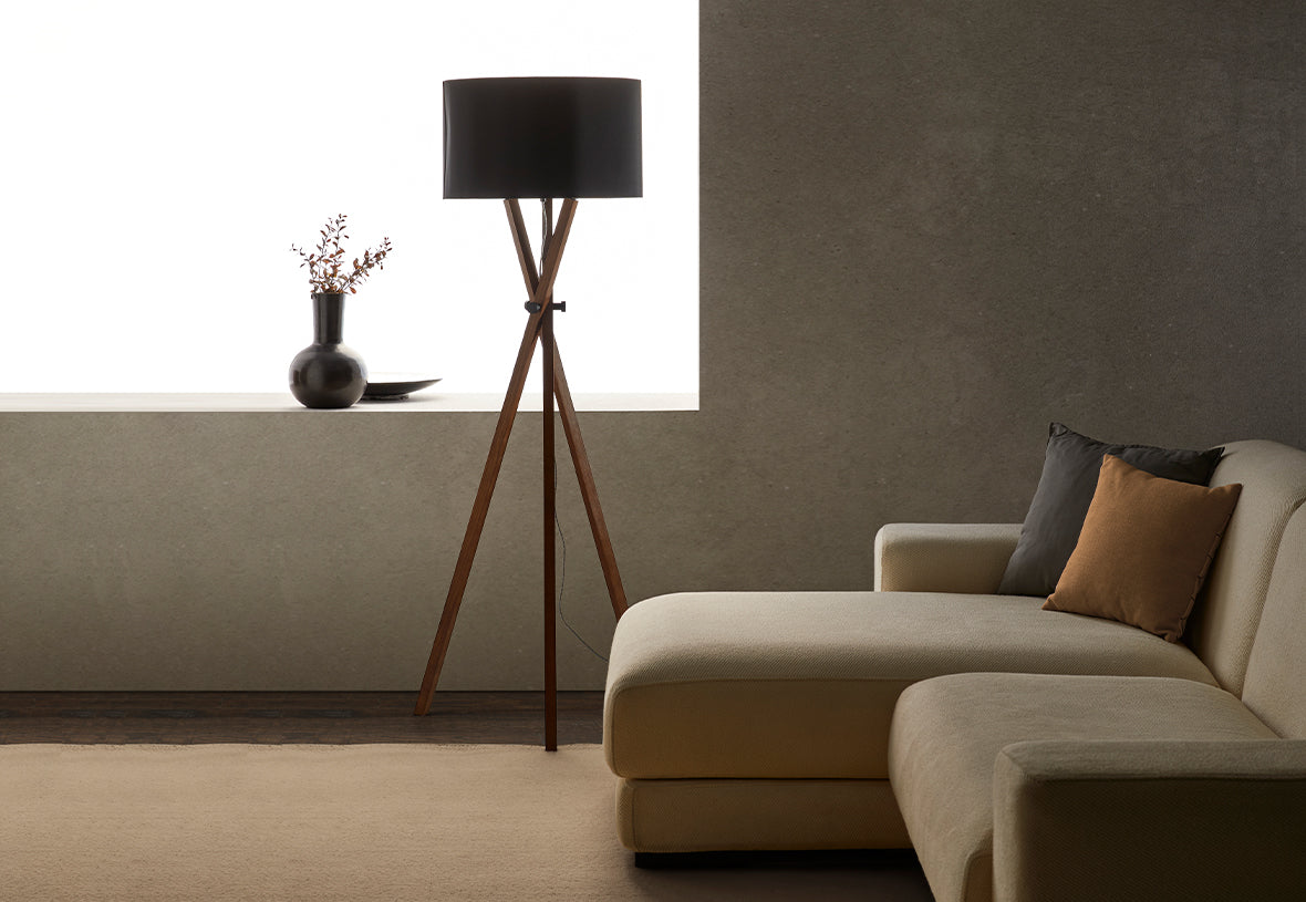 Cot Floor Lamp Black or White