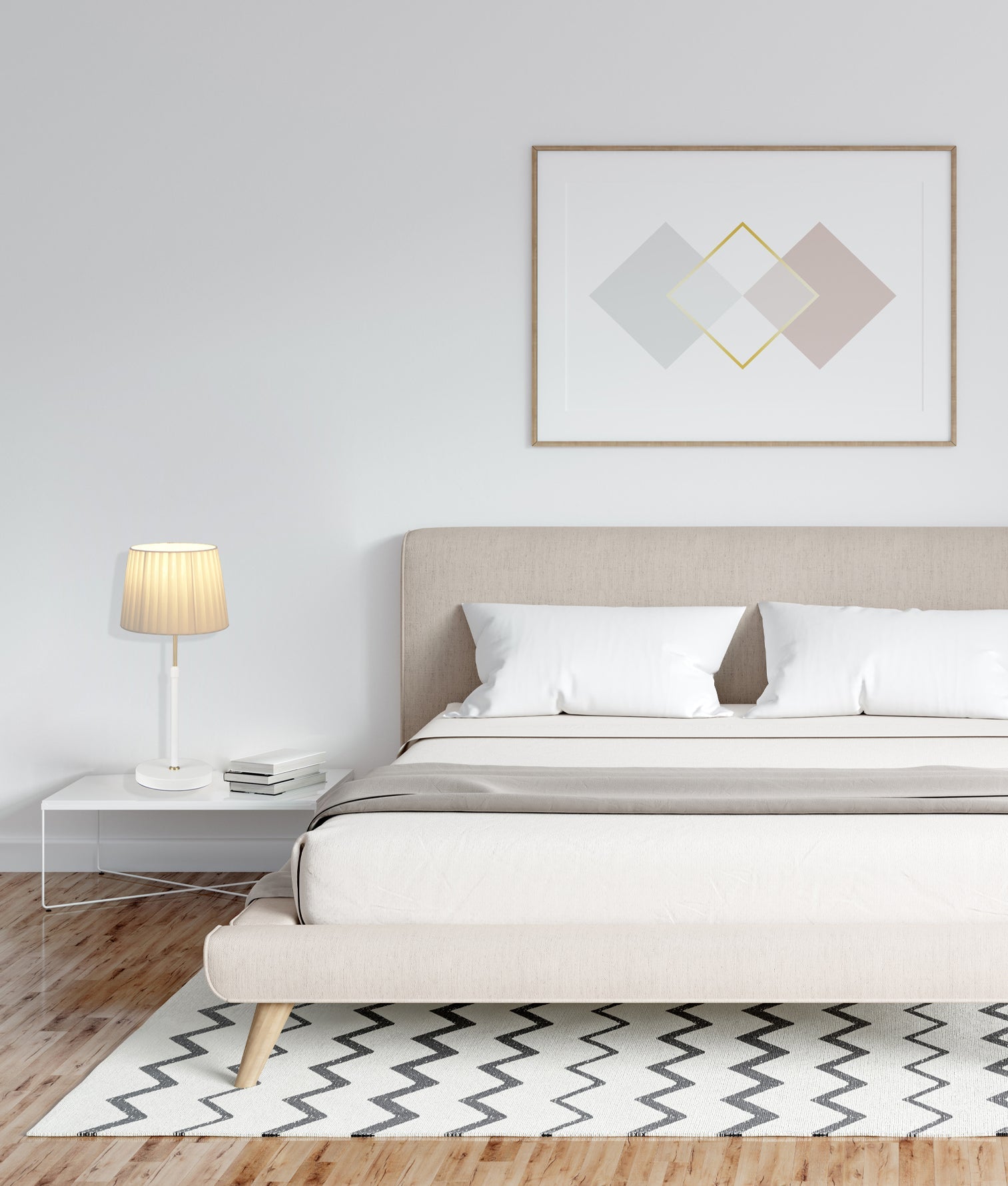 Crecer Height Adjustable Table Lamp White & Antique Brass - CRECER-T2