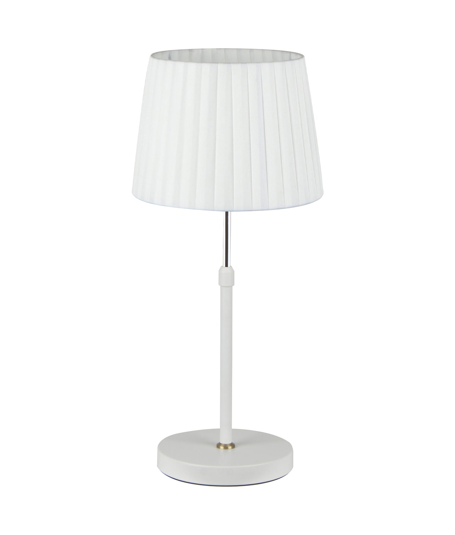Crecer Height Adjustable Table Lamp White & Chrome - CRECER-T3