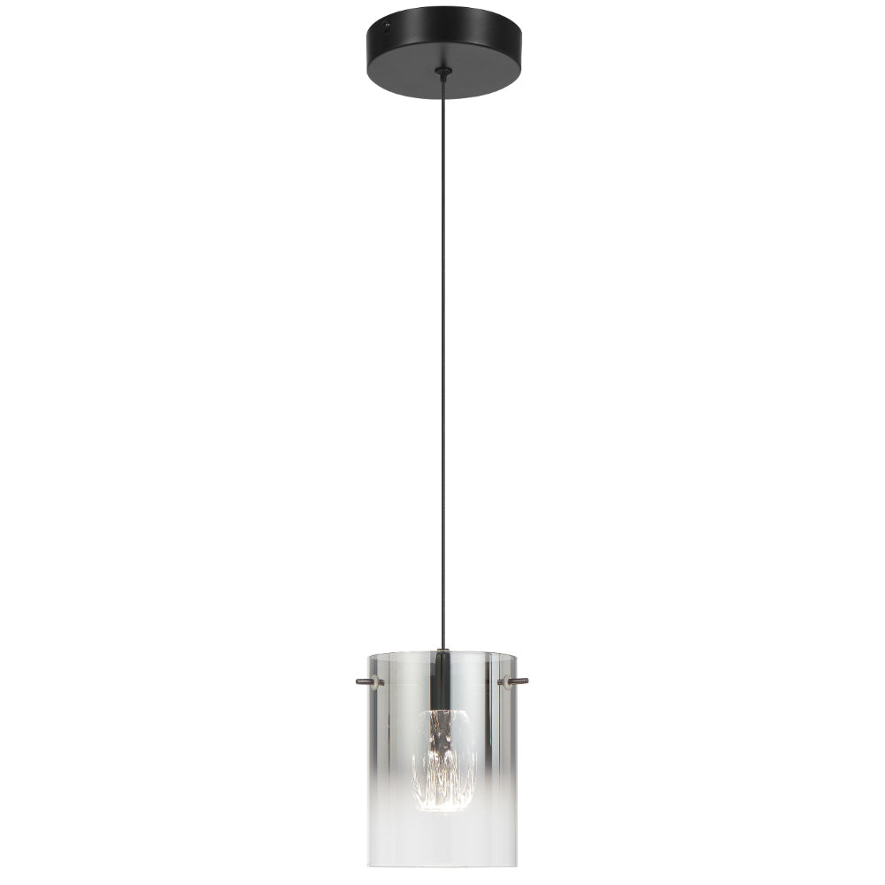 Crevil LED Pendant 4W 4000K Black & Smoke - CREVIL PE1-BKSM