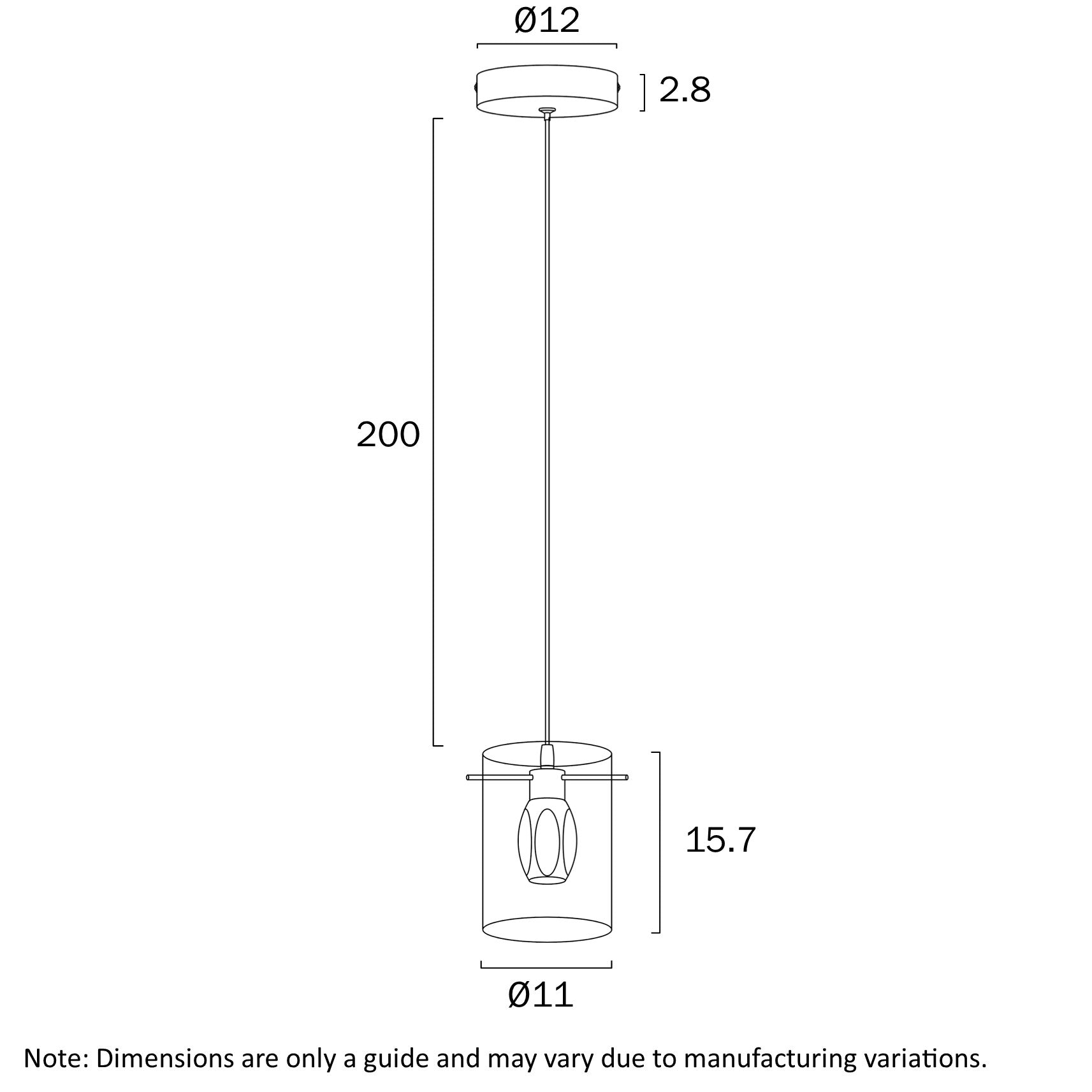 Crevil LED Pendant 4W 4000K Antique Gold & Amber - CREVIL PE1-AGAM