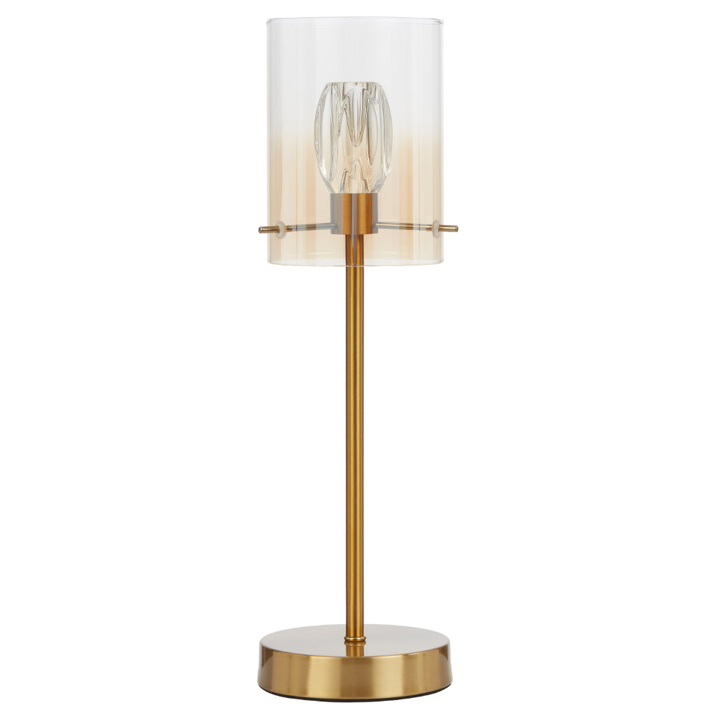 Crevil LED Table Lamp 4W 4000K Antique Gold & Amber - CREVIL TL-AGAM