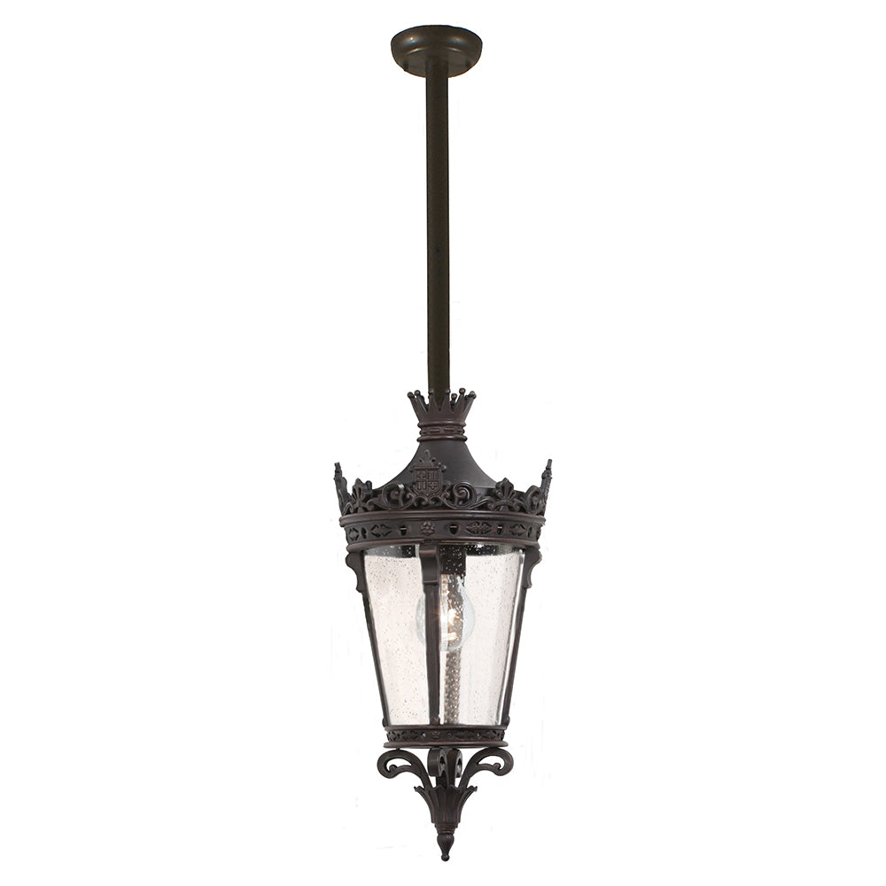 Buy Outdoor Pendant Lights Australia Crown Outdoor Pendant Light Rod Large Antique Bronze Aluminium - 1000836