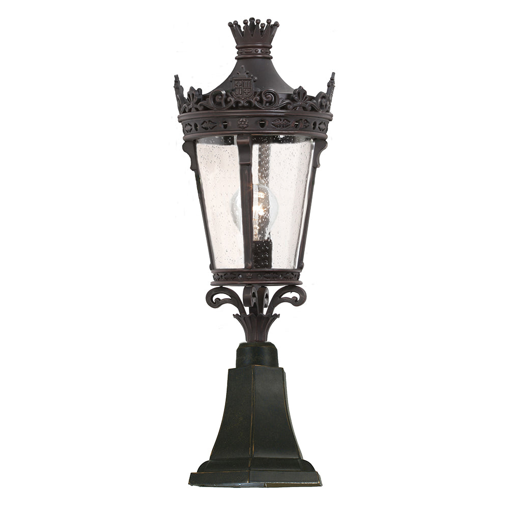 Buy Pillar & Pedestal Lights Australia Crown Pillar Light Small Mount Antique Bronze Aluminium - 1000835