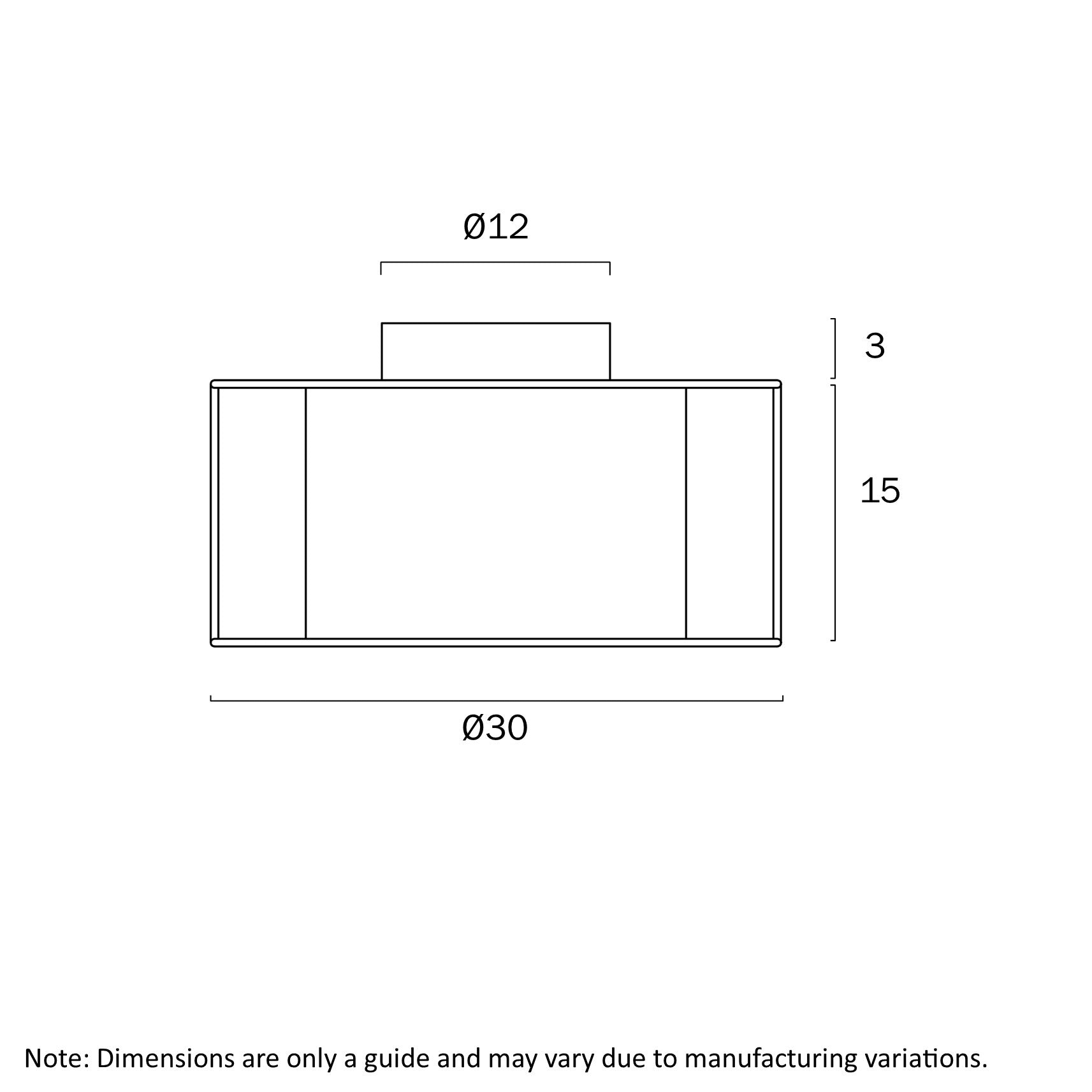 Cusco 300mm DIY Batten Fix Light Natural & White - CUSCO BF30-NATWH