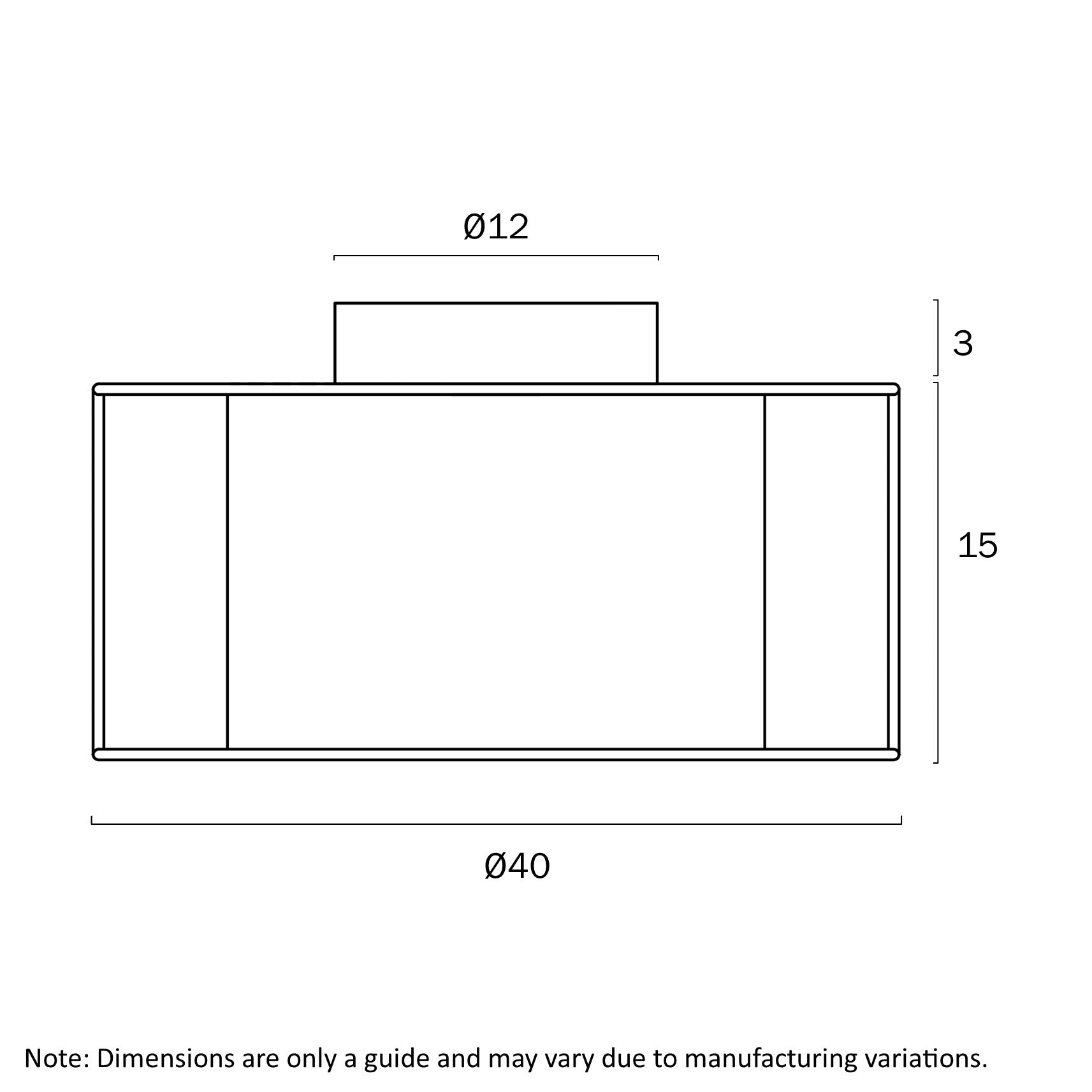 Cusco 400mm DIY Batten Fix Light Natural & White - CUSCO BF40-NATWH