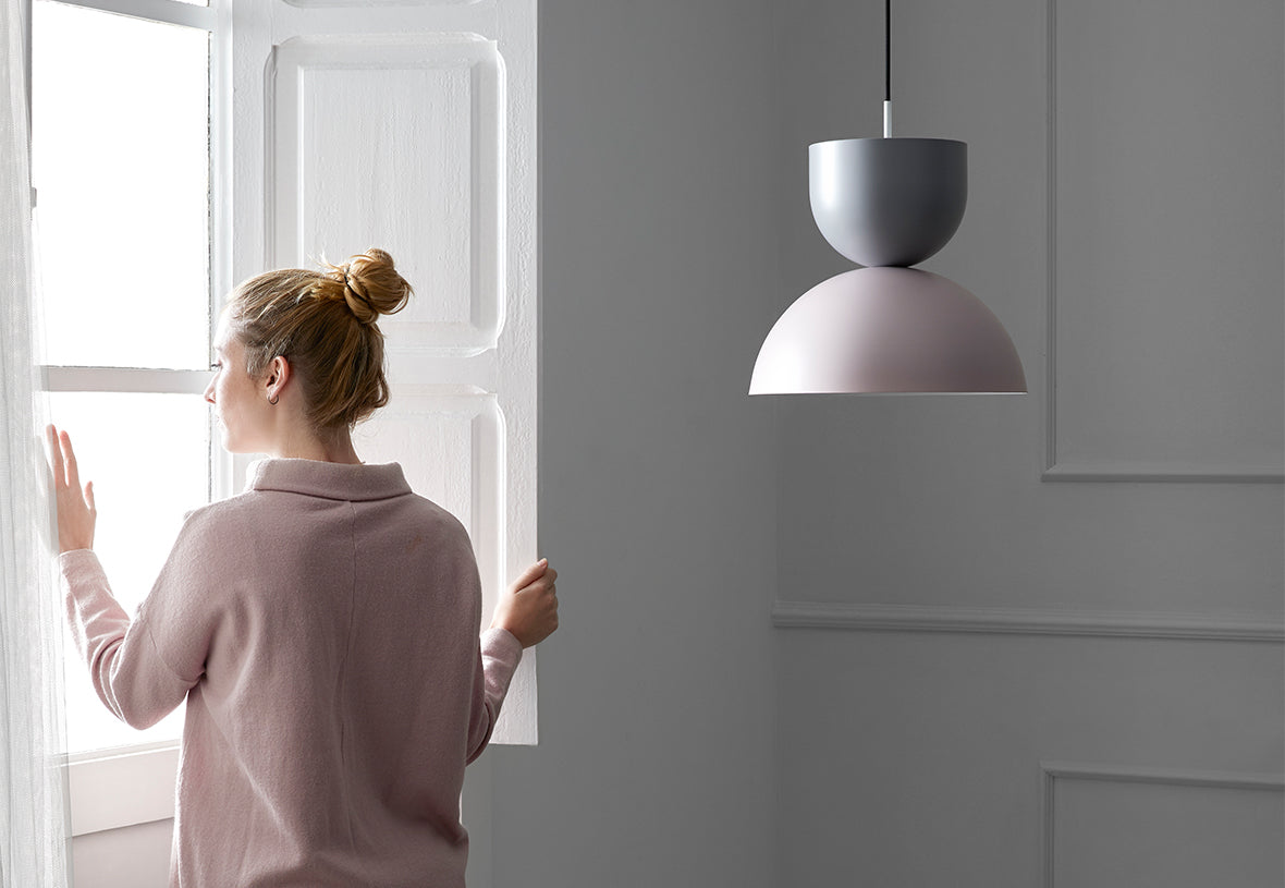 Gamma LED Pendant Light 9W 3000K Chrome & Matt Black - ARO.C1081/CHR-TBC/TBC