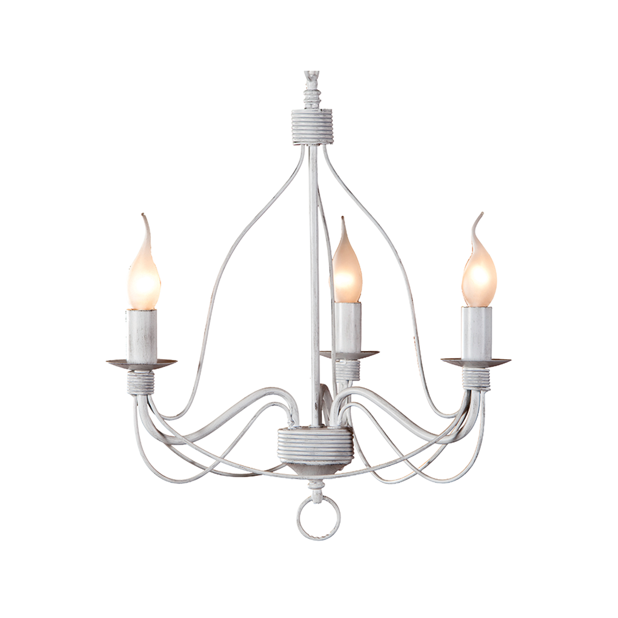 Candice 3 Light Pendant White - MDACAN3WH