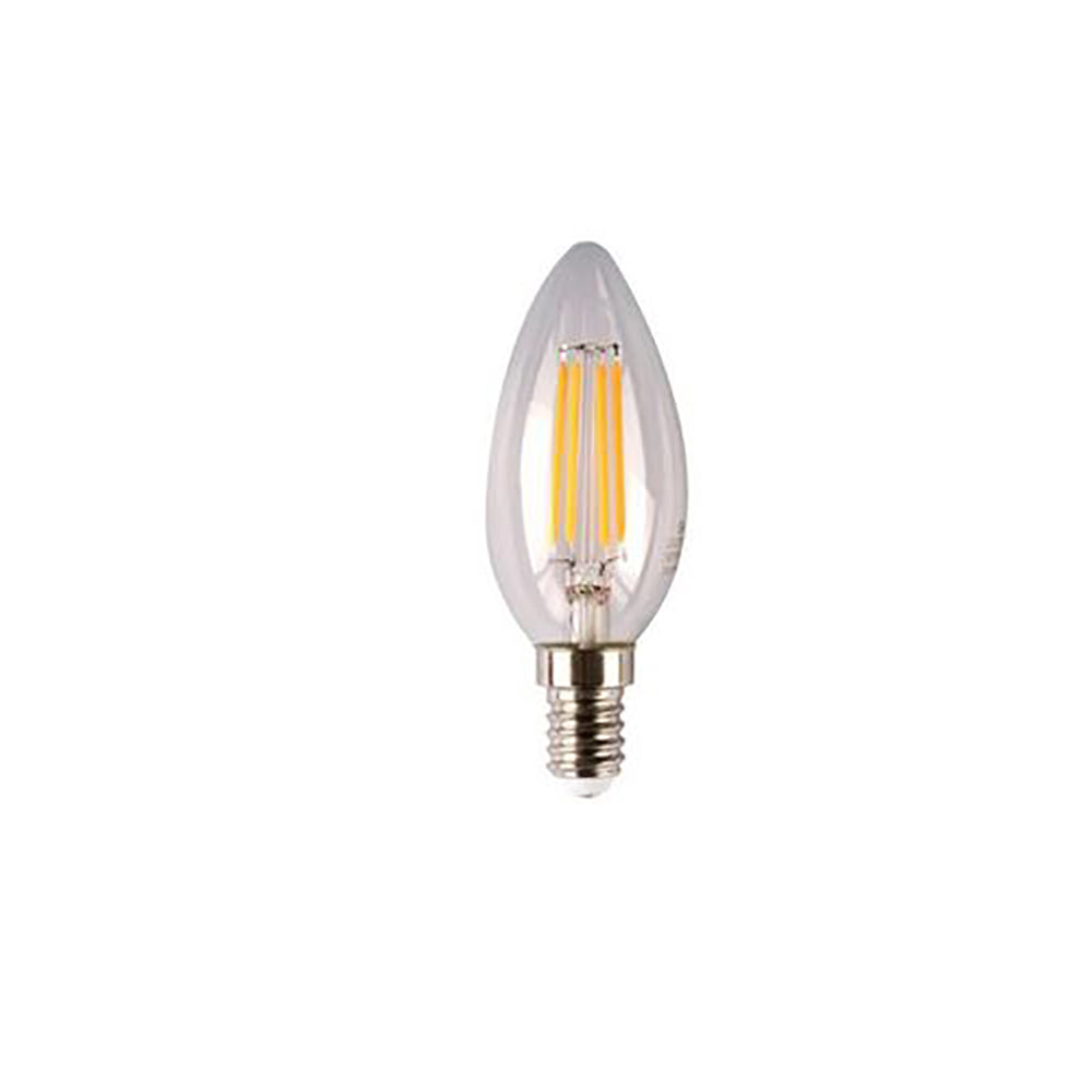 Buy LED Filament Globes Australia LED Filament Globe SES 240V 4W Clear Glass 5000K - GL F.CAND.4-CL85