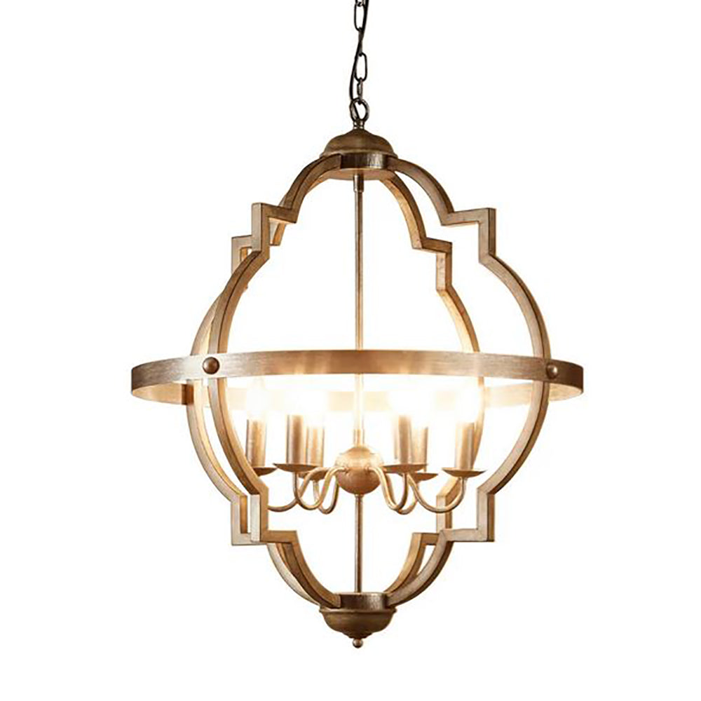 Buy Pendant Lights Australia Hyatt Large Pendant Light Brown Steel - ELZR74304XL