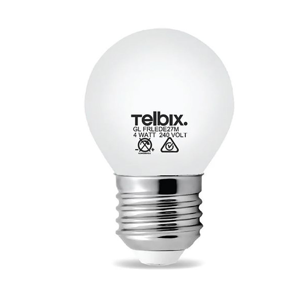 Buy LED Globes Australia G45 LED Globe ES 240V 4W Opal Glass 3000K - GL FRLEDE27M-83