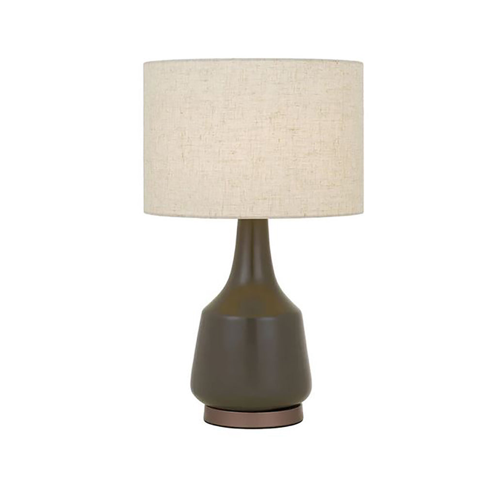 Buy Table Lamps Australia Jacin Table Lamp Olive Fabric Oat Plastic - JACIN TL-OLOT