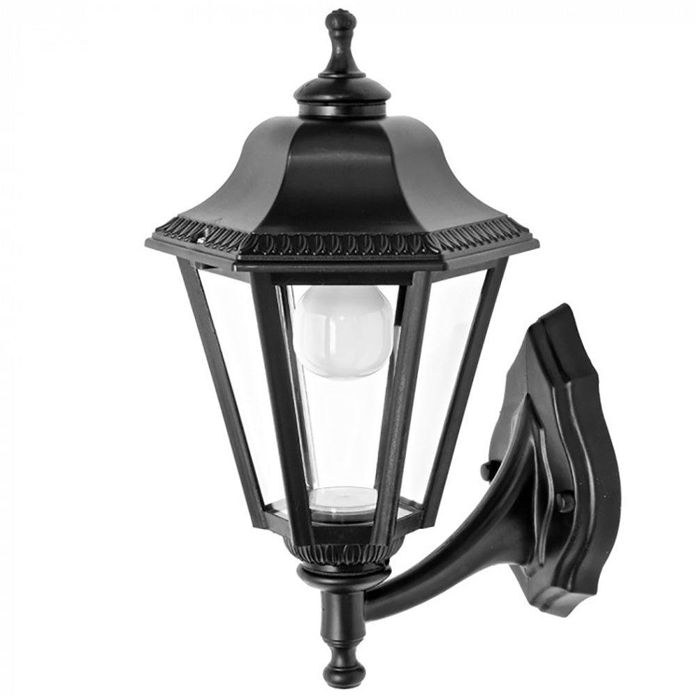 Buy Outdoor Wall Lanterns Australia Castra Outdoor Wall Lantern Black Resin - DUW8100-BL