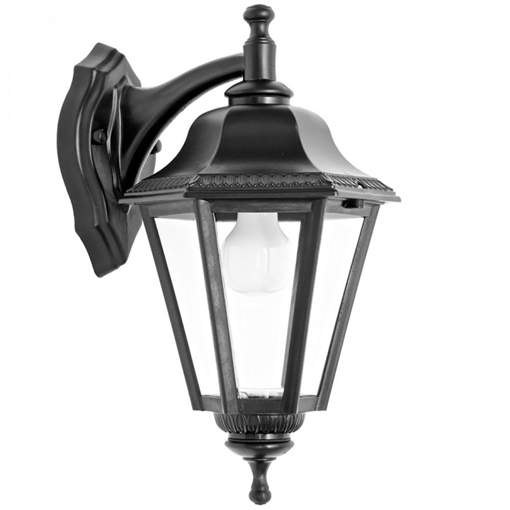 Buy Outdoor Wall Lanterns Australia Castra Outdoor Wall Lantern Black Resin - DUW8100-BL