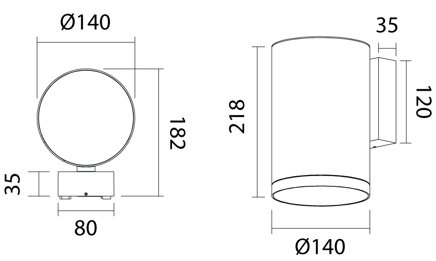 Cody LED Outdoor Wall Light 30W 3000K Anthracite - SI A/CODY/30W/60D/ANT