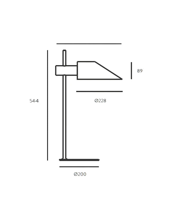 Cohen Table Lamp Matte Black - ARO.S1196/BCO