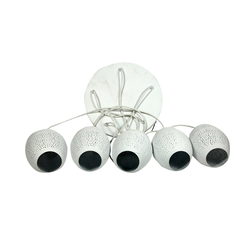 Buy Cluster Pendants Australia Constellation Perforated 5 Balloon Pendant Cluster White - ZAF10227WH