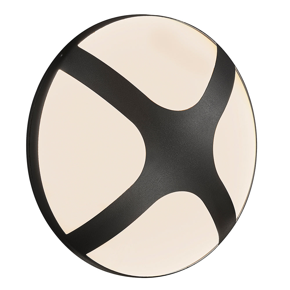 Buy Exterior Wall Lights Australia Cross Exterior Wall Light W260mm Black Aluminium - 2118131003