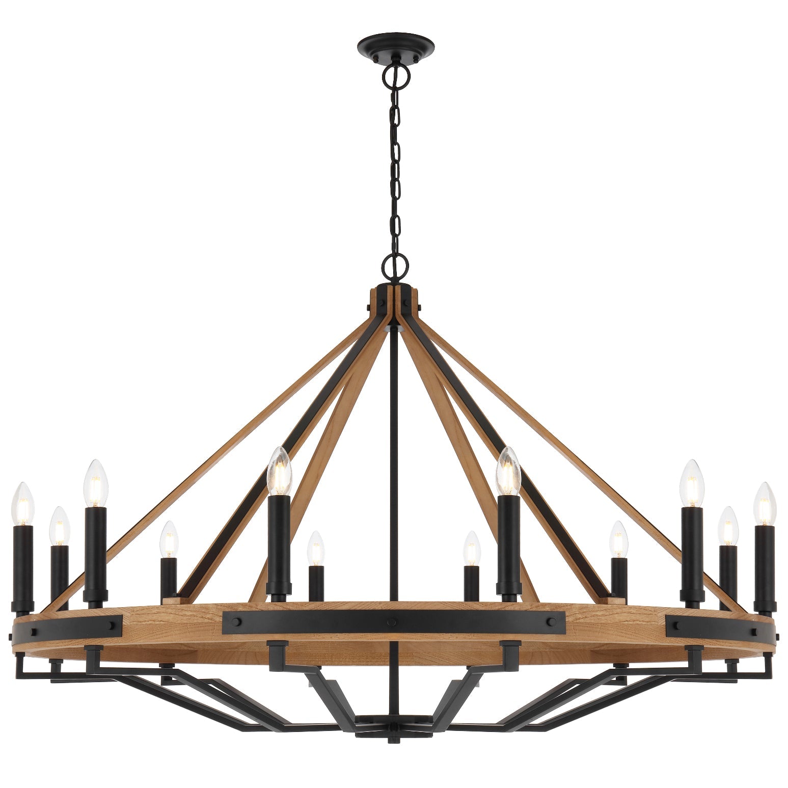 Buy Chandeliers Australia DARIEN Pendant 12 Lights Ash & Black Matt - DARIEN PE12-ASH