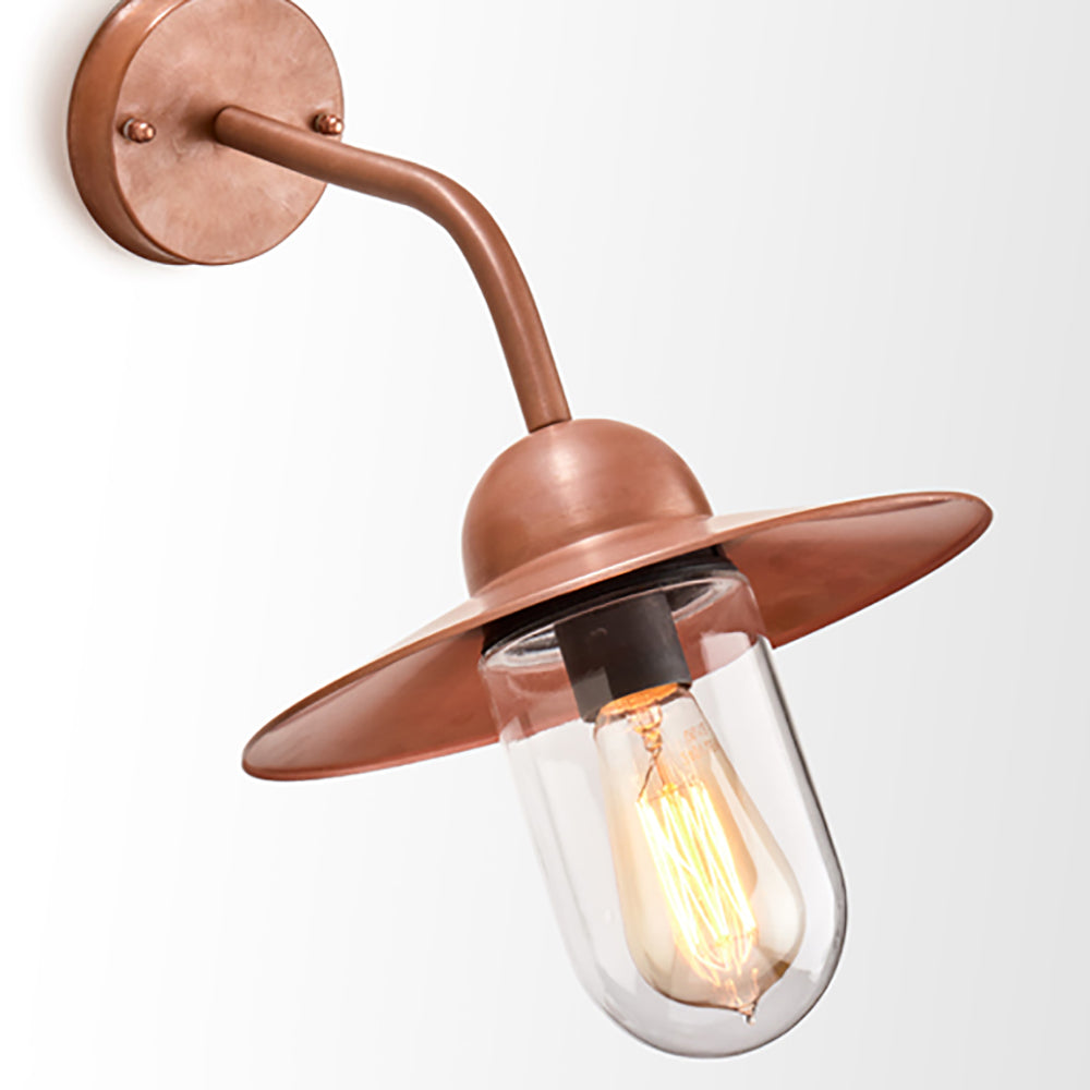 Buy Exterior Wall Lights Australia Deksel Aged Copper Exterior Wall Light IP54 - DEKSEL01
