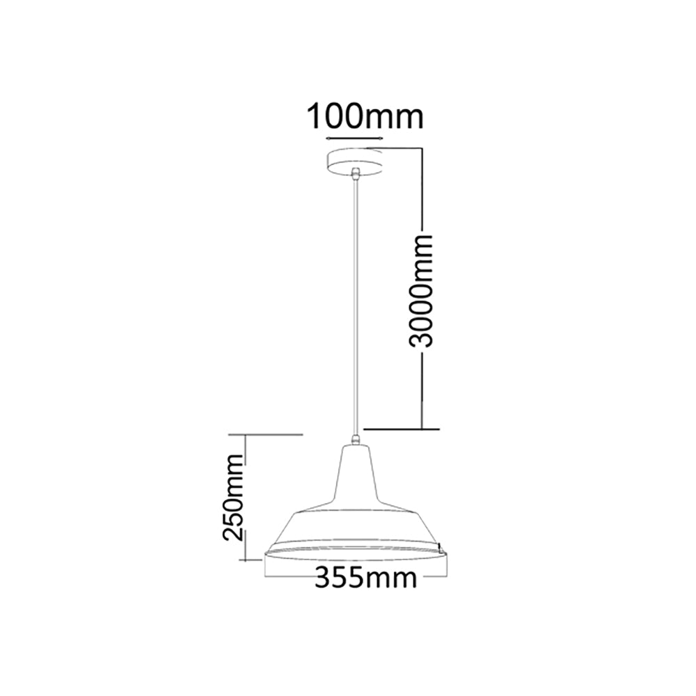 Buy Pendant Lights Australia Divo Angled Dome Shape 1 Light Pendant Red - DIVO7