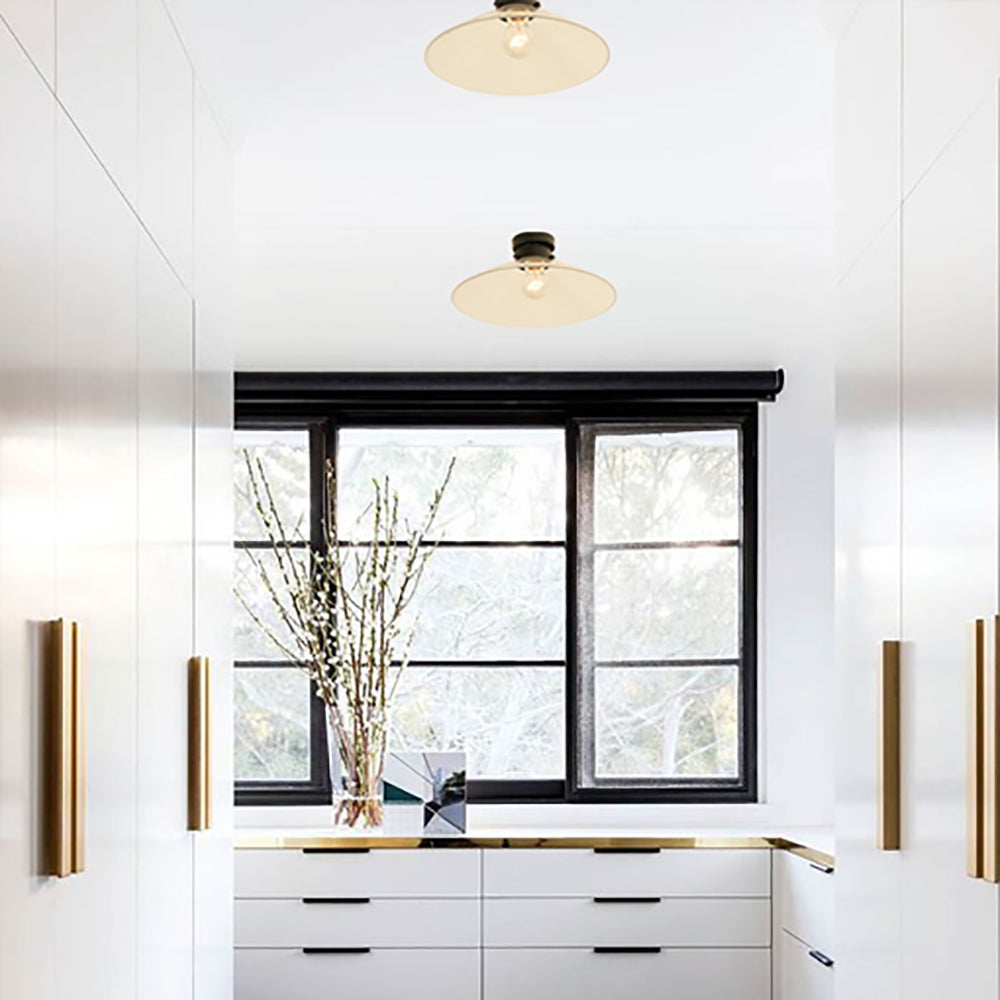 Buy DIY Batten Fix Lights Australia DIYBAT DIY Black Batten Fitting With Clear Large Cone Shape Glass - DIYBAT13