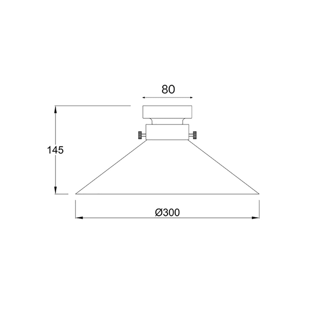 Buy DIY Batten Fix Lights Australia DIYBAT DIY Chrome Batten Fitting With Smoke Large Cone Shape Glass - DIYBAT16