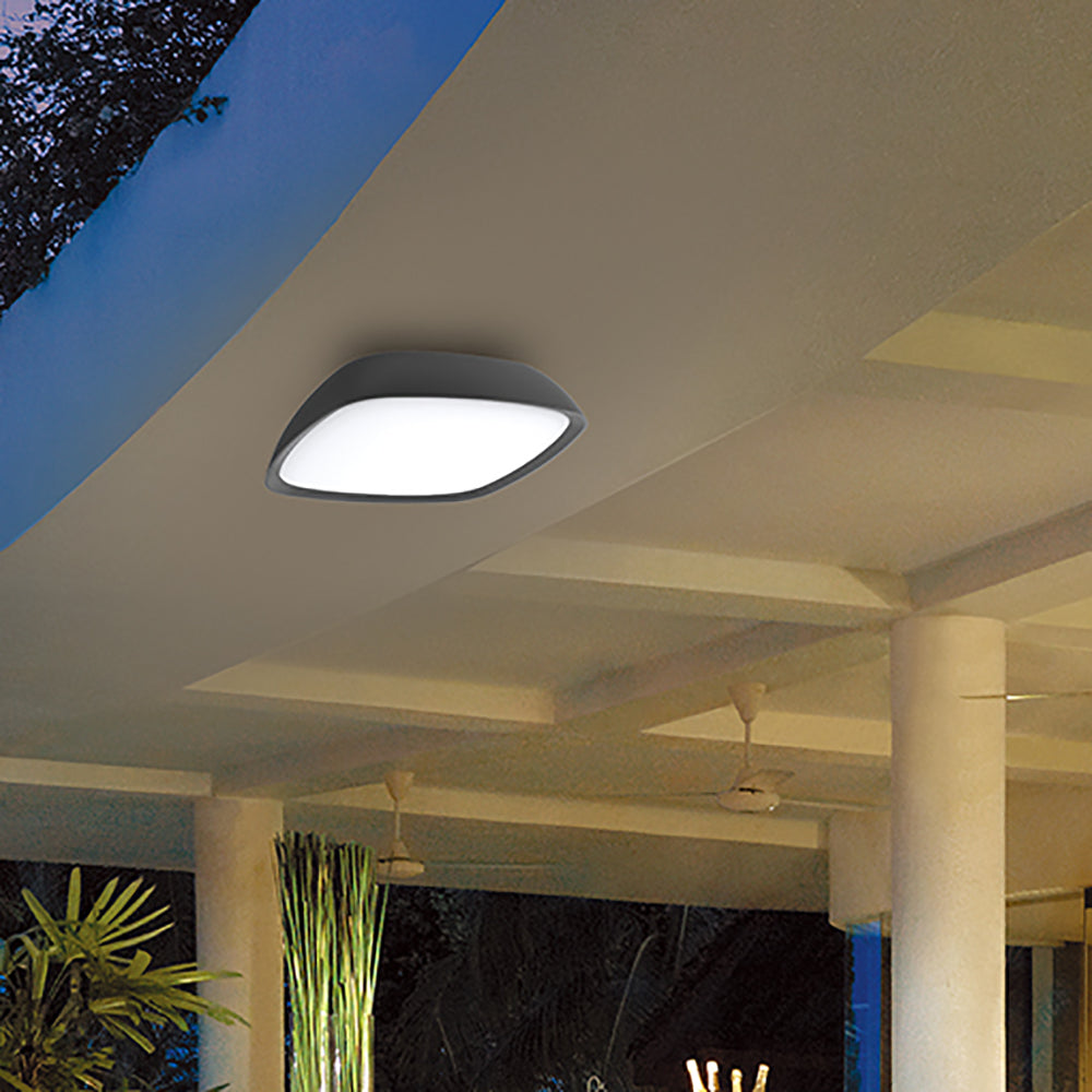 Doccia Exterior LED Wall / Ceiling Light White IP65 - DOCCIA2