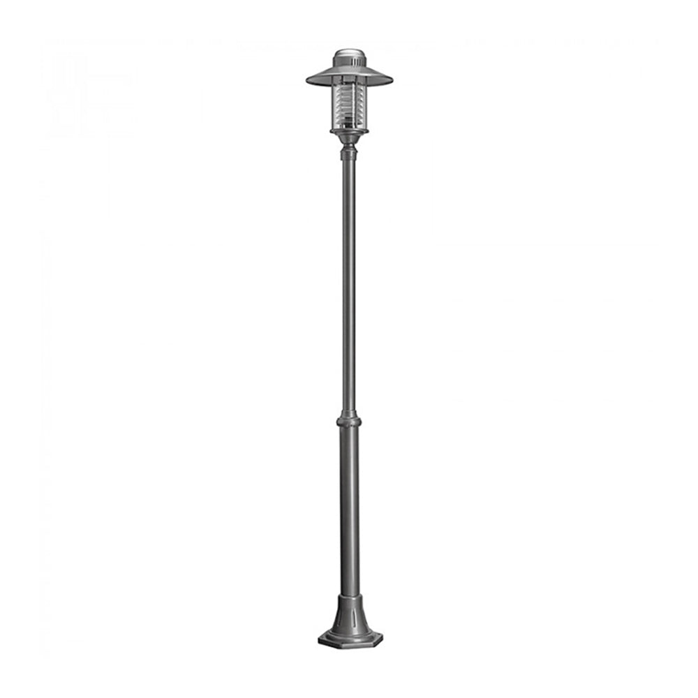Zelig Louvered Post Light Aluminium - DUAP9005-GM