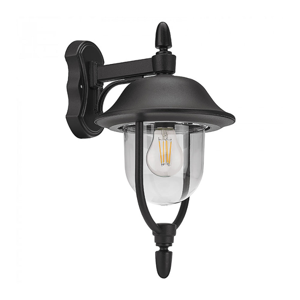 Buy Outdoor Wall Lanterns Australia Arno Outdoor Wall Lantern Down Braket Aluminium - DUAW9002-BL