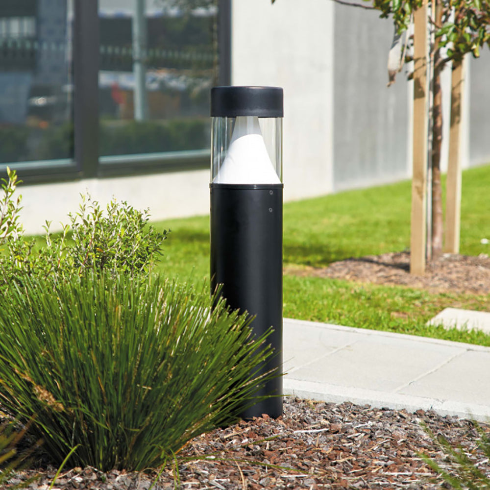 Buy Bollard Lights Australia Eclipse Bollard Light Black Resin 4000K - DUB80-BL