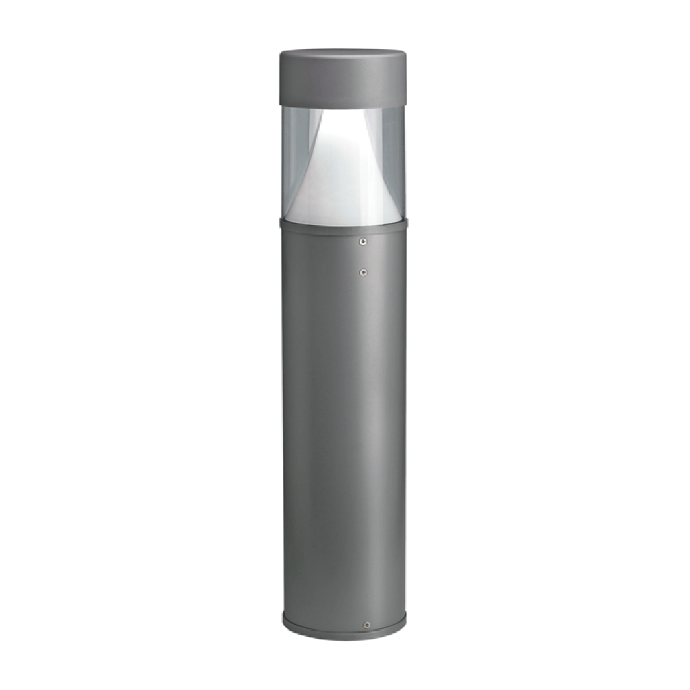 Buy Bollard Lights Australia Eclipse Bollard Light With Sensor Silver / Grey Resin 4000K- DUBMS80-SI