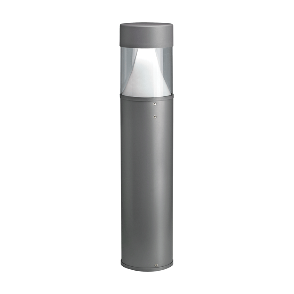 Eclipse Bollard Light Silver / Grey Resin 4000K - DUB80-SI