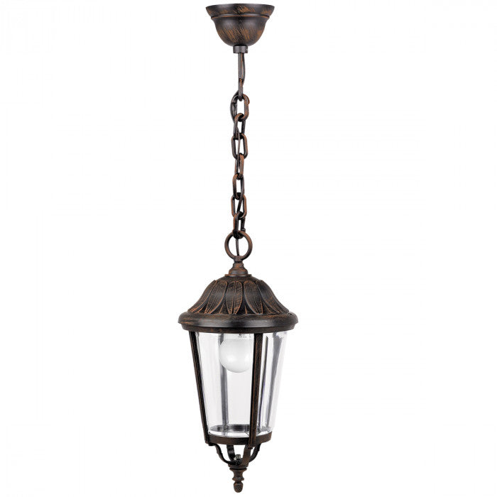 Buy Outdoor Pendant Lights Australia Lucca Outdoor Pendant Light Brown / Bronz Resin - DUH377-BR