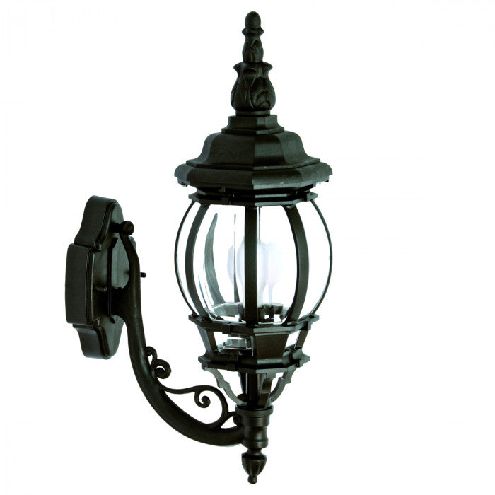 Buy Outdoor Wall Lanterns Australia Avellino Outdoor Wall Lantern Black Resin - DUW577-BL
