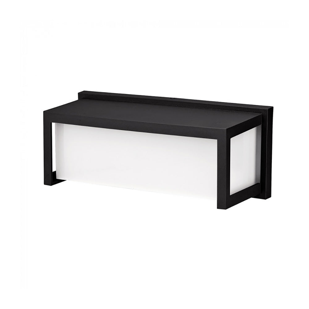 Buy Exterior Wall Lights Australia Duralite Horizontal Exterior Wall Light Black Resin - DUW8273-BL