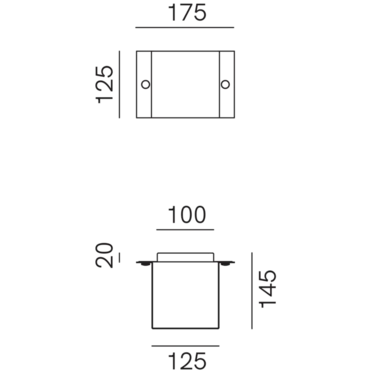 Decori Outdoor Square Mini Wall Light Antique Copper & Antique Iron - IL.252.05.RF