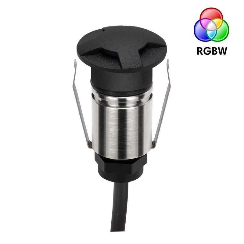 EMIT-25 LED Micro 3-Way Inground Light 24V 1W RGBW Black - 10045