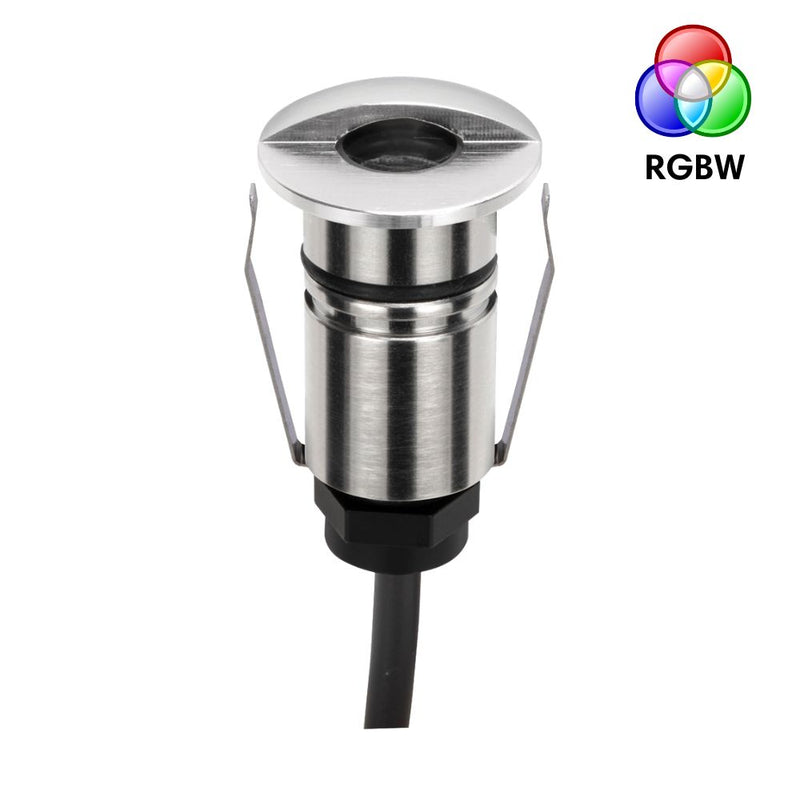 EMIT-25 LED Micro Eyelid Inground Light 24V 1W RGBW Stainless Steel - 10052