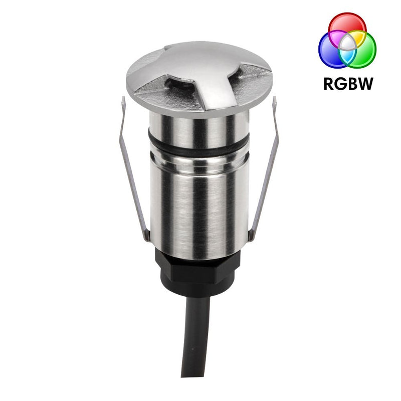 EMIT-25 LED Micro 3-Way Inground Light 24V 1W RGBW Stainless Steel - 10055